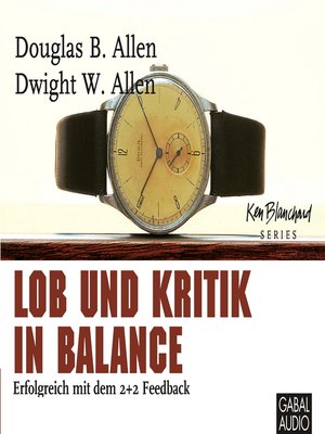 cover image of Lob und Kritik in Balance
